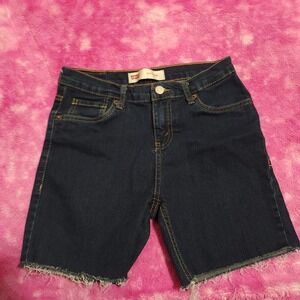 Levi's 511 Slim Denim Shorts Women's 14‎ Reg 27 Waist Dark Wash Stretch